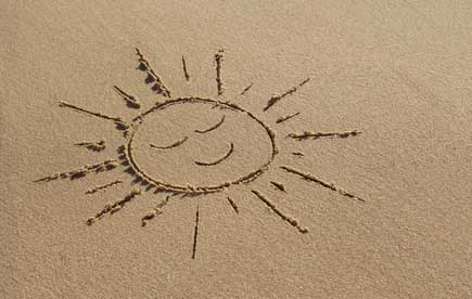Soleil sur le sable